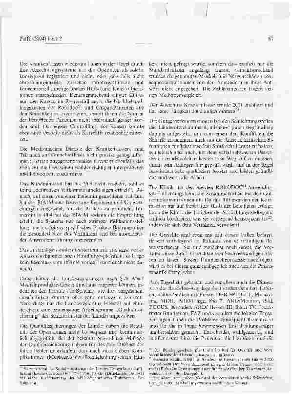 Vorschauseite 5: Wissenschaftlicher Fortschritt im OperationssaalStrukturelle Probleme in der experimentellen Phase