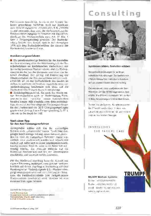 Vorschauseite 2: Handlungshilfe für das Anerkennungsverfahren des Hochschulzugangs von Absolventen Medizinischer Fachschulen der DDR