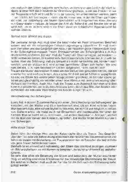 Vorschauseite 3: Vom Umgang mit den Eltern kranker Neugeborener