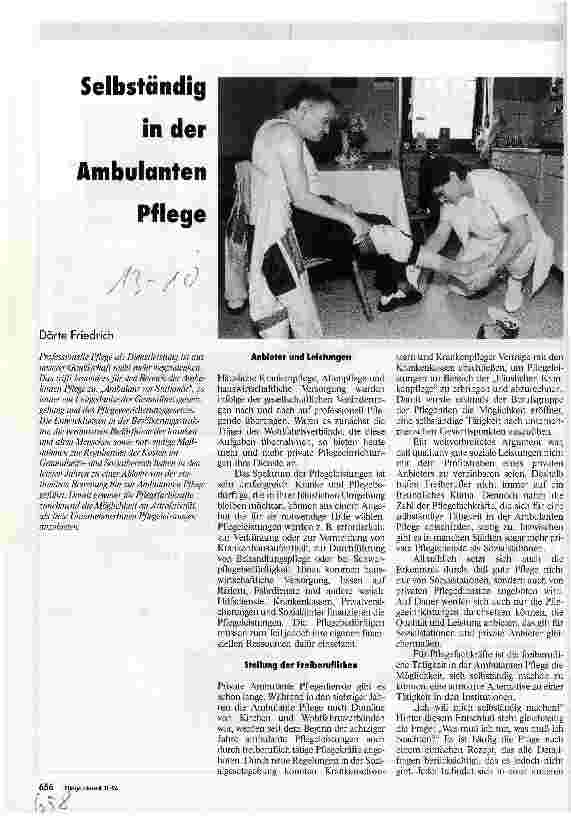 Vorschauseite 1: Selbständig in der Ambulanten Pflege
