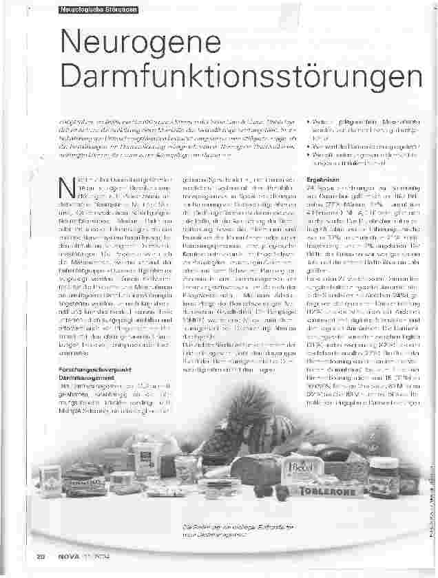 Vorschauseite 1: Neurogene Darmfunktionsstörungen