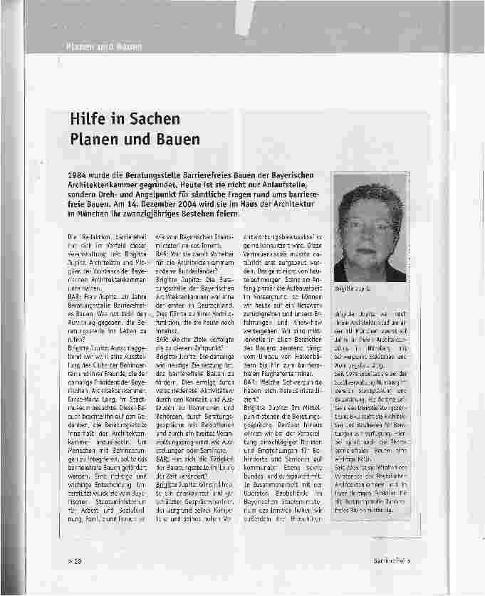 Vorschauseite 1: Hilfe in Sachen Planen und Bauen