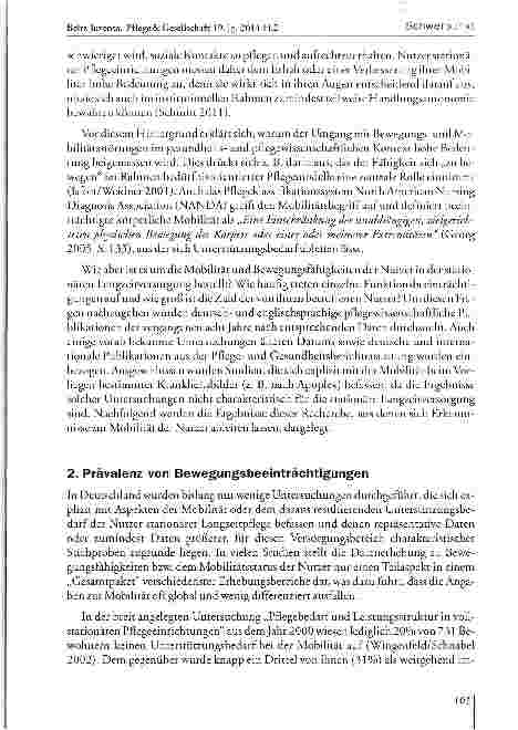 Vorschauseite 3: Mobilität und Bewegungsfähigkeiten von Nutzern stationärer Langzeitversorgung