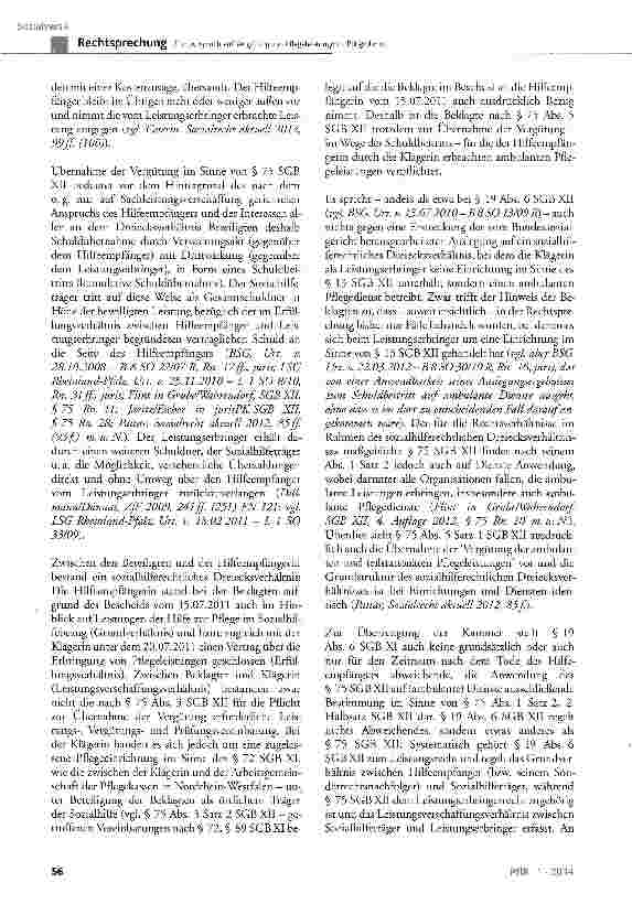 Vorschauseite 6: Zum Anspruch auf Vergütung von Pflegeleistungen -Pflegedienst
