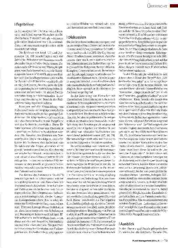 Vorschauseite 3: Selbstfürsorge fördern bei Menschen mit Diabetischem Fußsyndrom durch Partizipative Entscheidungsfindung und edukative Maßnahmen