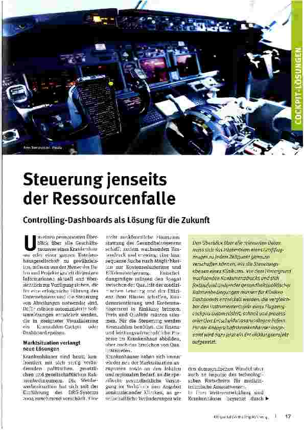 Vorschauseite 1: Steuerung jenseits der Ressourcenfalle