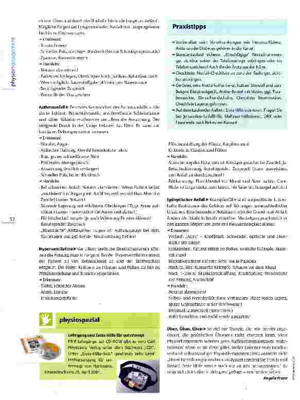 Vorschauseite 3: Checkliste Erste HilfeIm Notfall richtig handeln