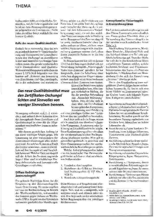 Vorschauseite 2: Hochschulambulanzen - Nukleus für Sektoren übergreifende Zentren?