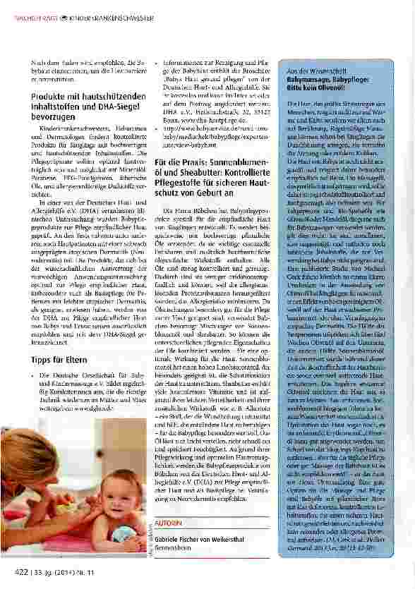 Vorschauseite 3: Braucht die Säuglingshaut Pflege? Ein Update
