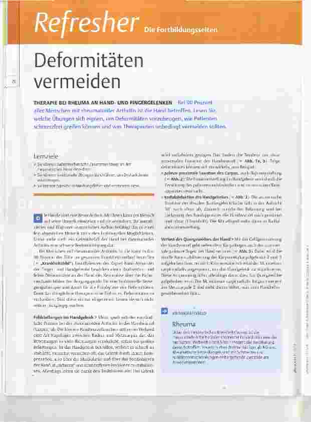 Vorschauseite 1: Deformitäten vermeiden