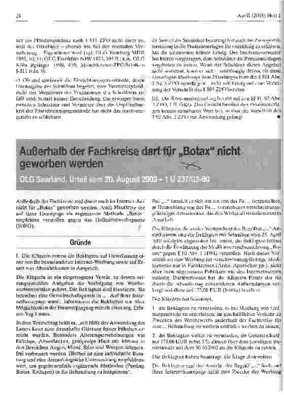 Vorschauseite 4: EKG darf nicht gepfändet werden