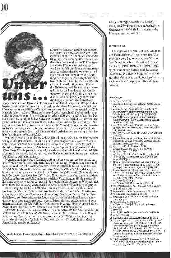 Vorschauseite 4: Sozialhilfe in Heimen: Entmündigung durch Taschengeld? Der Barbetrag zur persönlichen Verfügung