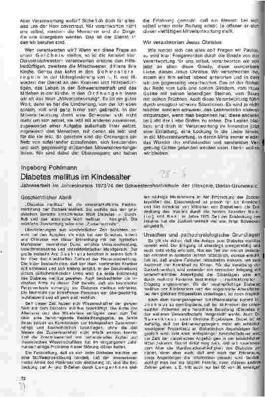 Vorschauseite 1: Diabetes mellitus im Kindesalter