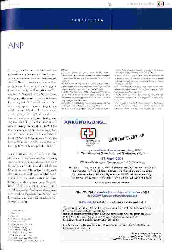 Vorschauseite 4: advanced nursing practice