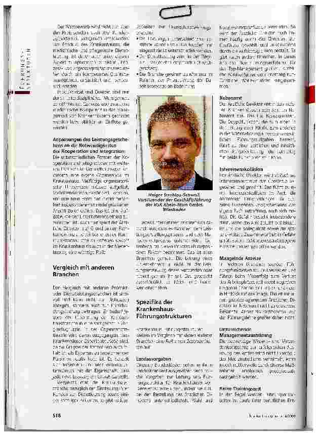 Vorschauseite 2: Ärzte im Top-Management