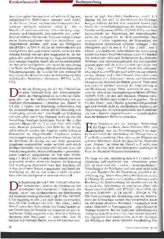 Vorschauseite 5: Abgrenzung von betreutem Wohnen von Einrichtungen nach dem Heimgesetz Urteil des Verwaltungsgerichtshofs Baden-Württemberg vom 12.09.2003