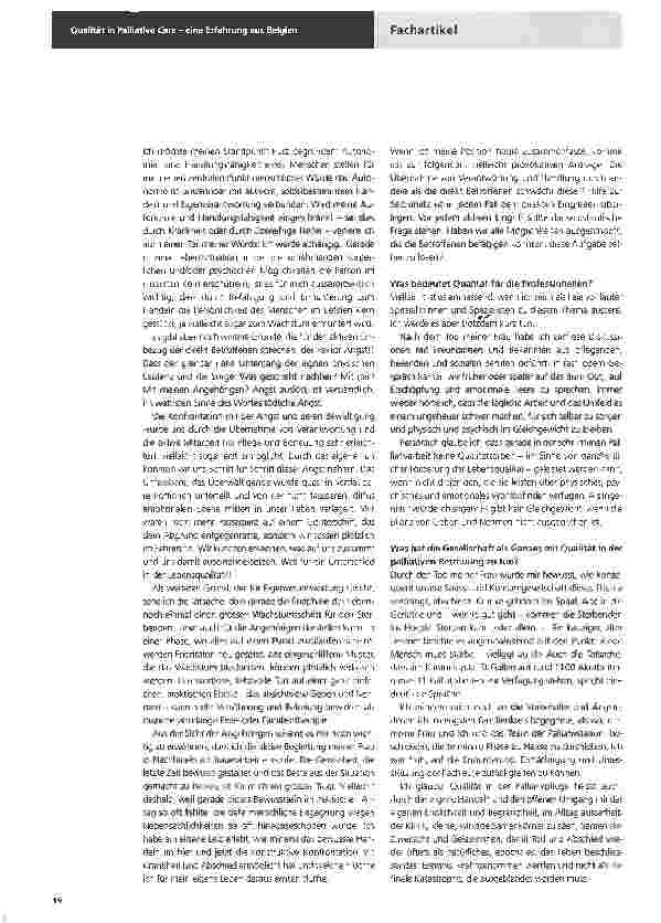 Vorschauseite 2: Qualität für wen? - Perspektive eines Angehörigen