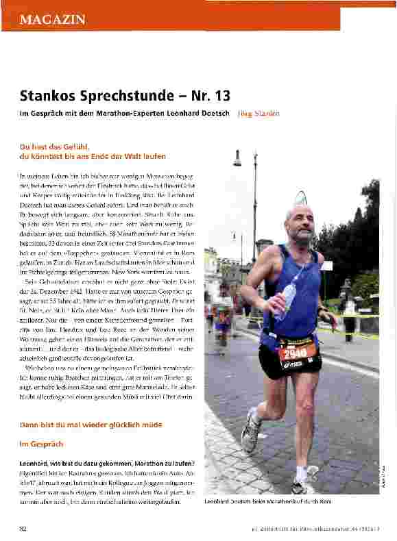 Vorschauseite 1: Stankos Sprechstunde - Nr. 13
