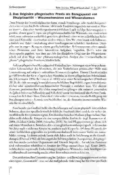 Vorschauseite 4: Pflegewissenschaft - Disziplinarität und Transdisziplinarität