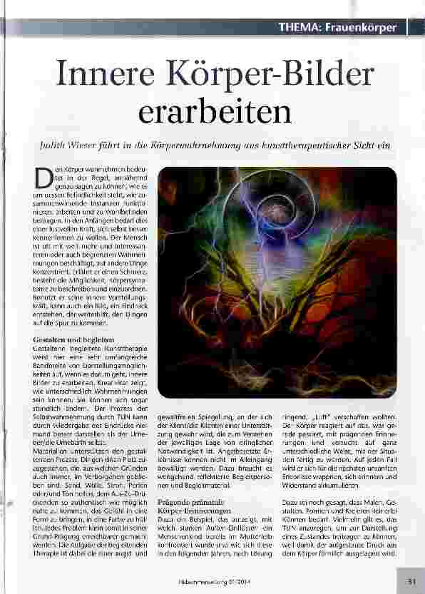 Vorschauseite 1: Innere Körper-Bilder erarbeiten