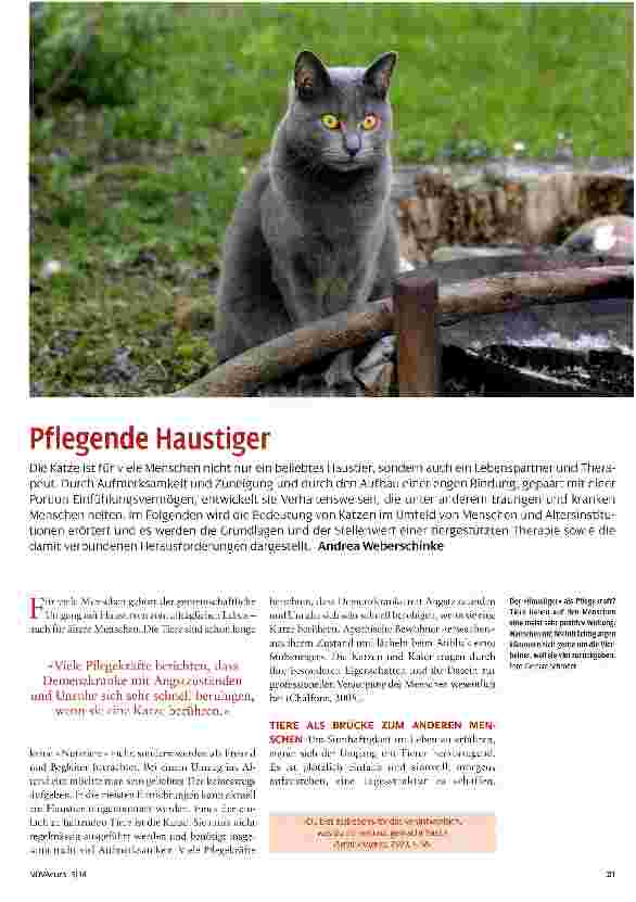 Vorschauseite 1: Pflegende Haustiger