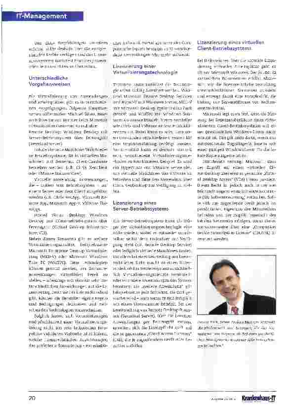 Vorschauseite 2: Lizenzmanagement: So funktioniert Compliance in virtuellen Umgebungen