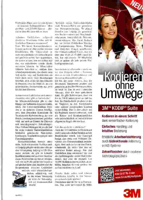 Vorschauseite 4: Im Fahrwasser der Uniklinika