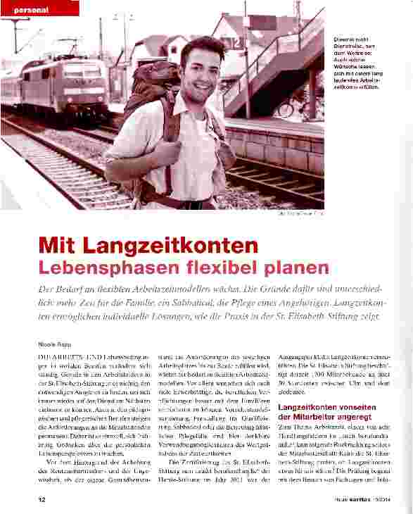 Vorschauseite 1: Mit Langzeitkonten Lebensphasen flexibel planen