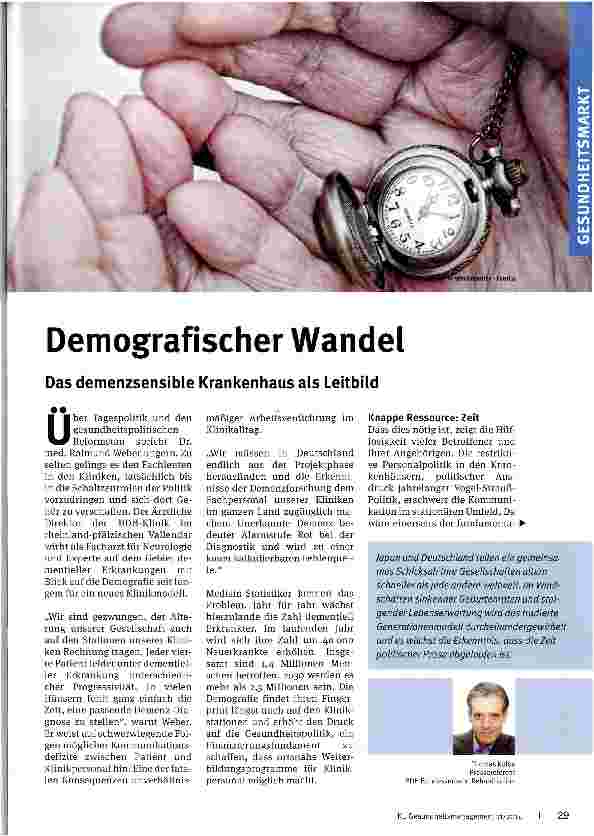 Vorschauseite 1: Demografischer Wandel