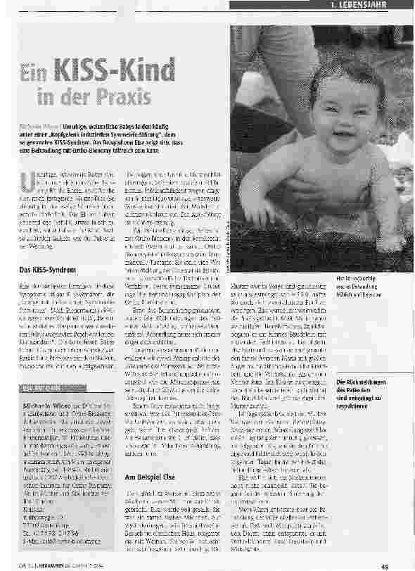 Vorschauseite 1: Ein KISS-Kind in der Praxis