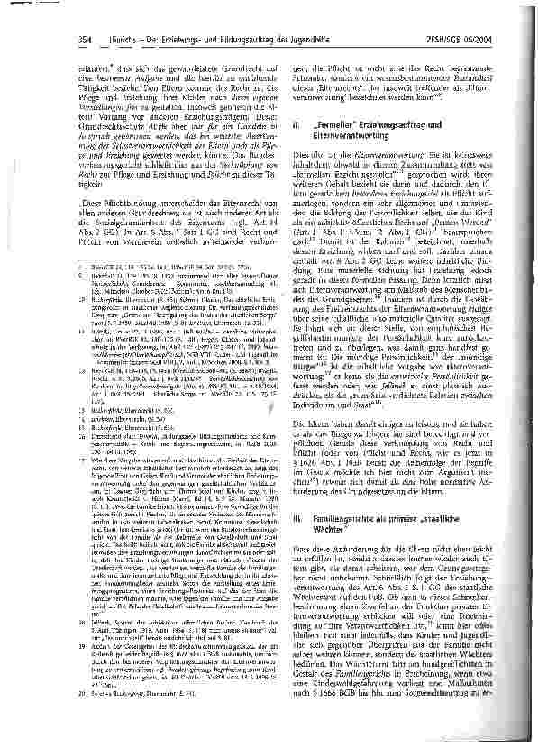 Vorschauseite 2: Der Erziehungsund Bildungsauftrag der Jugendhilfe in Abgrenzung zu jenem von Eltern und Schule
