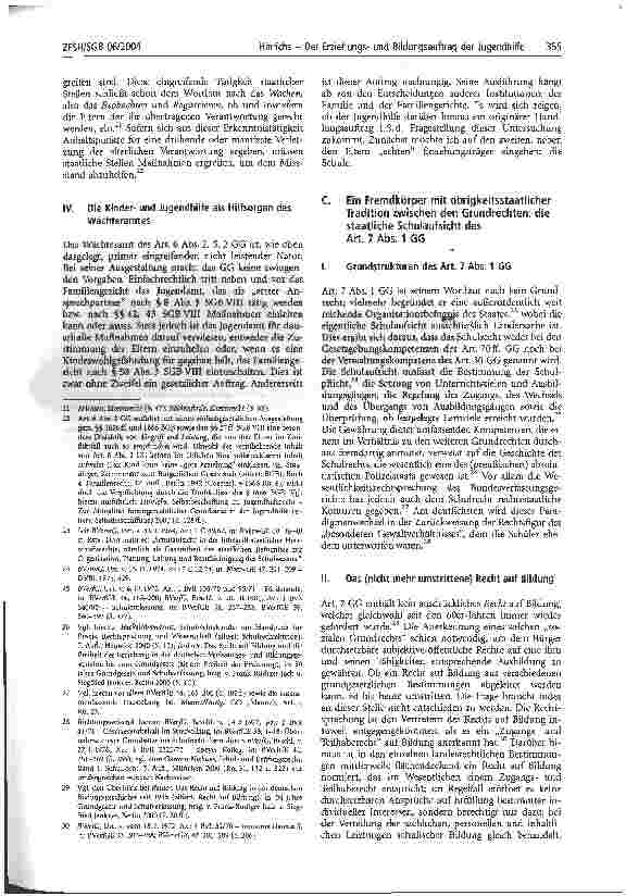 Vorschauseite 3: Der Erziehungsund Bildungsauftrag der Jugendhilfe in Abgrenzung zu jenem von Eltern und Schule