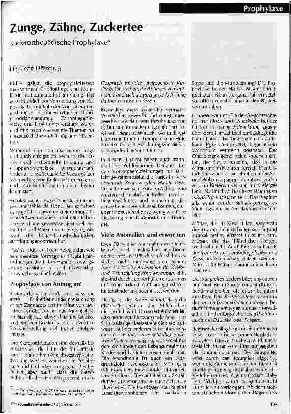 Vorschauseite 1: Zunge, Zähne, Zuckertee