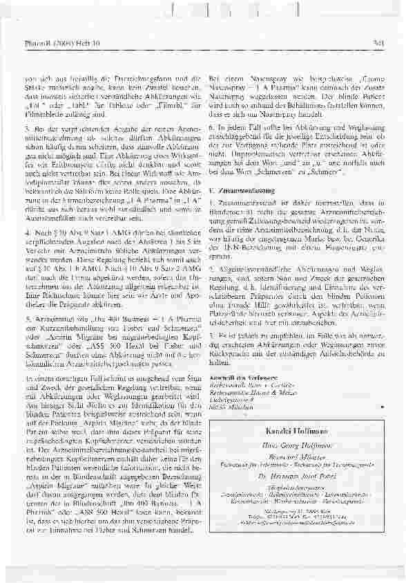 Vorschauseite 3: Gutachterliche Beurteilung zu den in Blindenschrift nötigen Angaben gemäß 12. AMG Novelle
