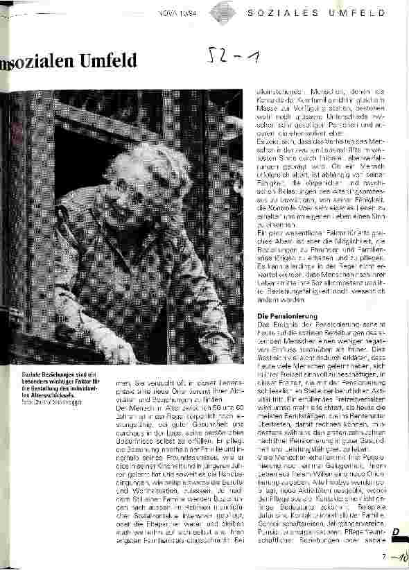 Vorschauseite 2: Der alte Mensch in seinem sozialen Umfeld