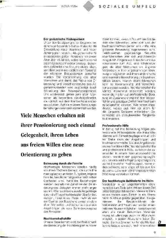 Vorschauseite 4: Der alte Mensch in seinem sozialen Umfeld