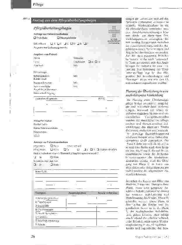 Vorschauseite 2: Überleitungspflege bei. Schädel-Hirn-verletzten Kindern