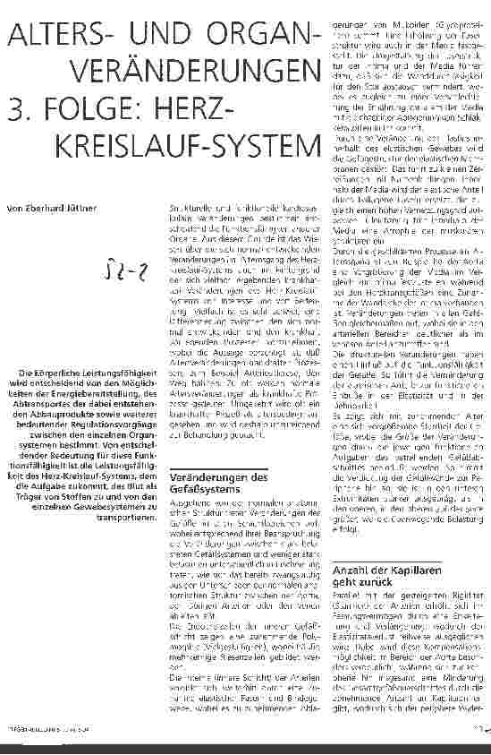 Vorschauseite 1: Altersund Organveränderungen 3. Folge: Herz-Kreislauf-System