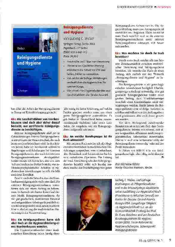 Vorschauseite 2: Interview:Reinigungsdienste und Hygiene