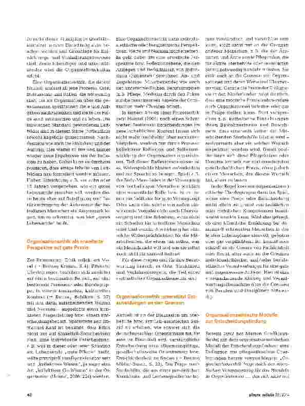 Vorschauseite 2: Organisationsethik - neumodischer Schnickschnack oder hilfreiche Reflexion?