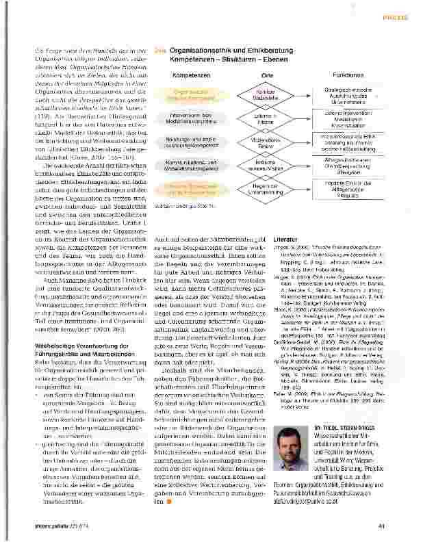 Vorschauseite 3: Organisationsethik - neumodischer Schnickschnack oder hilfreiche Reflexion?