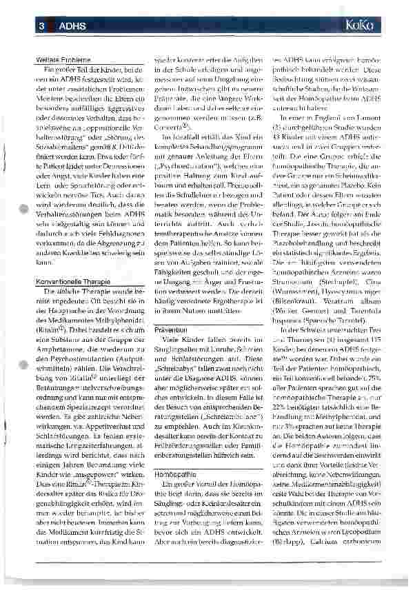 Vorschauseite 3: Auf merksamkeitsdef izit- / Hyperaktivitätsstörung (ADHS)