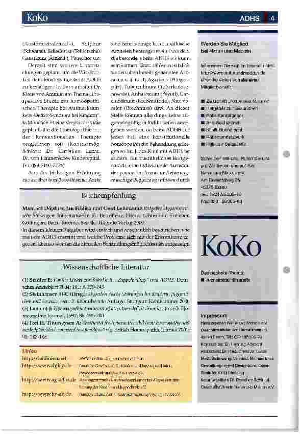 Vorschauseite 4: Auf merksamkeitsdef izit- / Hyperaktivitätsstörung (ADHS)