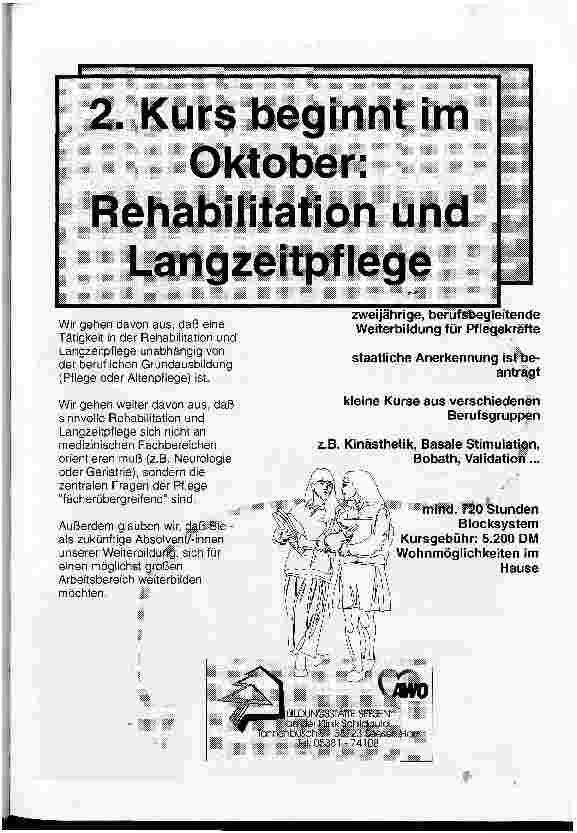 Vorschauseite 4: Kampf um die Qualitätssicherung Konsequenzen der Pflegeversicherung für die Praxis d.amb.Pflege