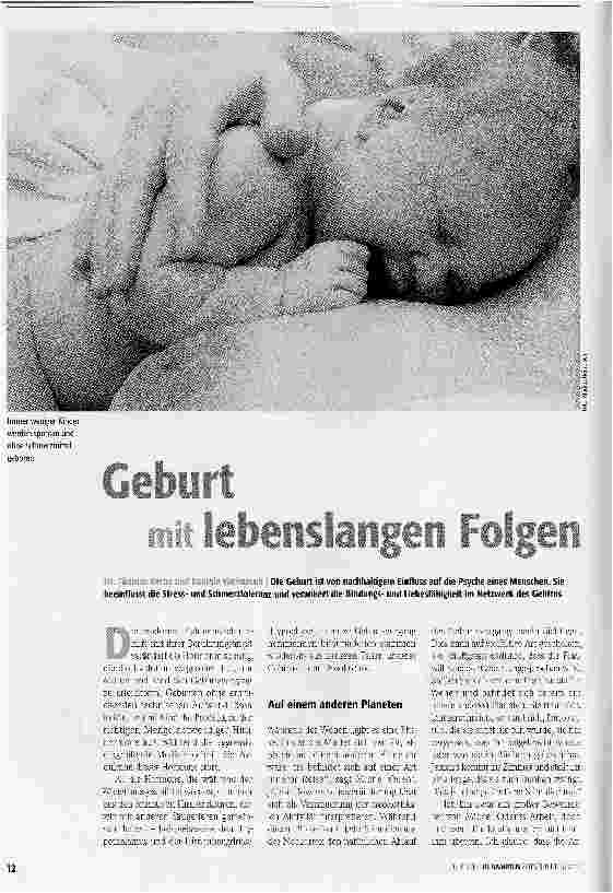 Vorschauseite 1: Geburt mit lebenslangen Folgen