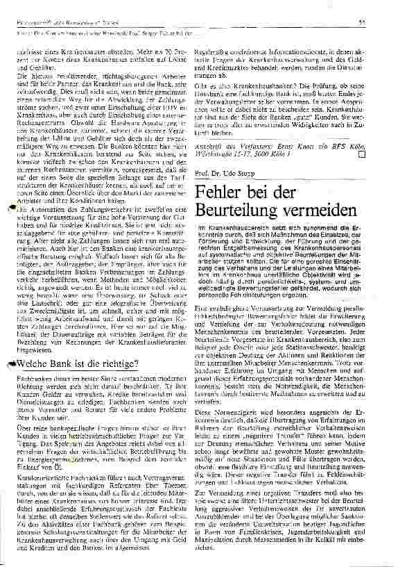 Vorschauseite 3: Das Krankenhaus und seine Hausbank