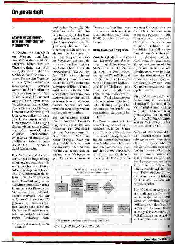 Vorschauseite 2: Woran sollen qualitätssichernde Maßnahmen in der Chirurgie gemessen werden?