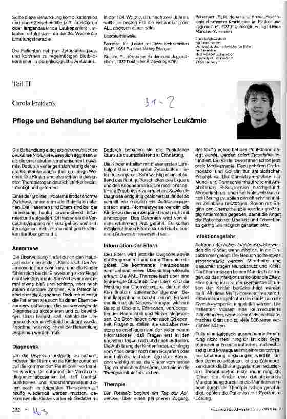 Vorschauseite 3: Pflege bei leukämiekranken Kindern Teil 1