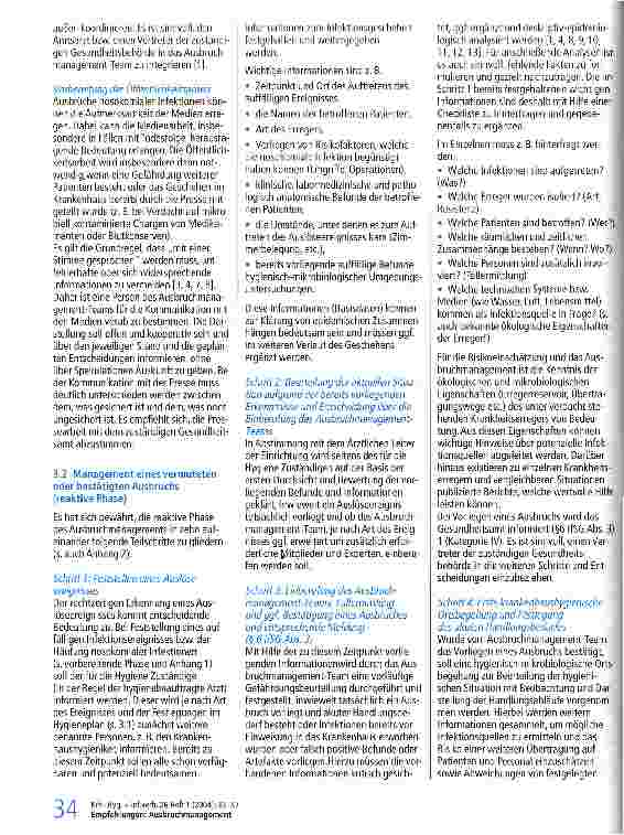 Vorschauseite 3: Ausbruchmanagement und strukturiertes Vorgehen bei gehäuftem Auftreten nosokomialer Infektionen Empfehlung der Kommission für Krankenhaushygiene und Infektionsprävention beim Robe…