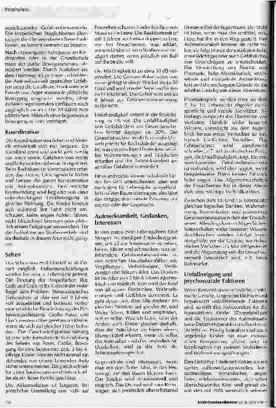 Vorschauseite 2: Kinderunfälle und altersspezifisches Gefahrenbewusstsein